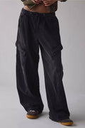 Cargo Pocket Straight Jeans