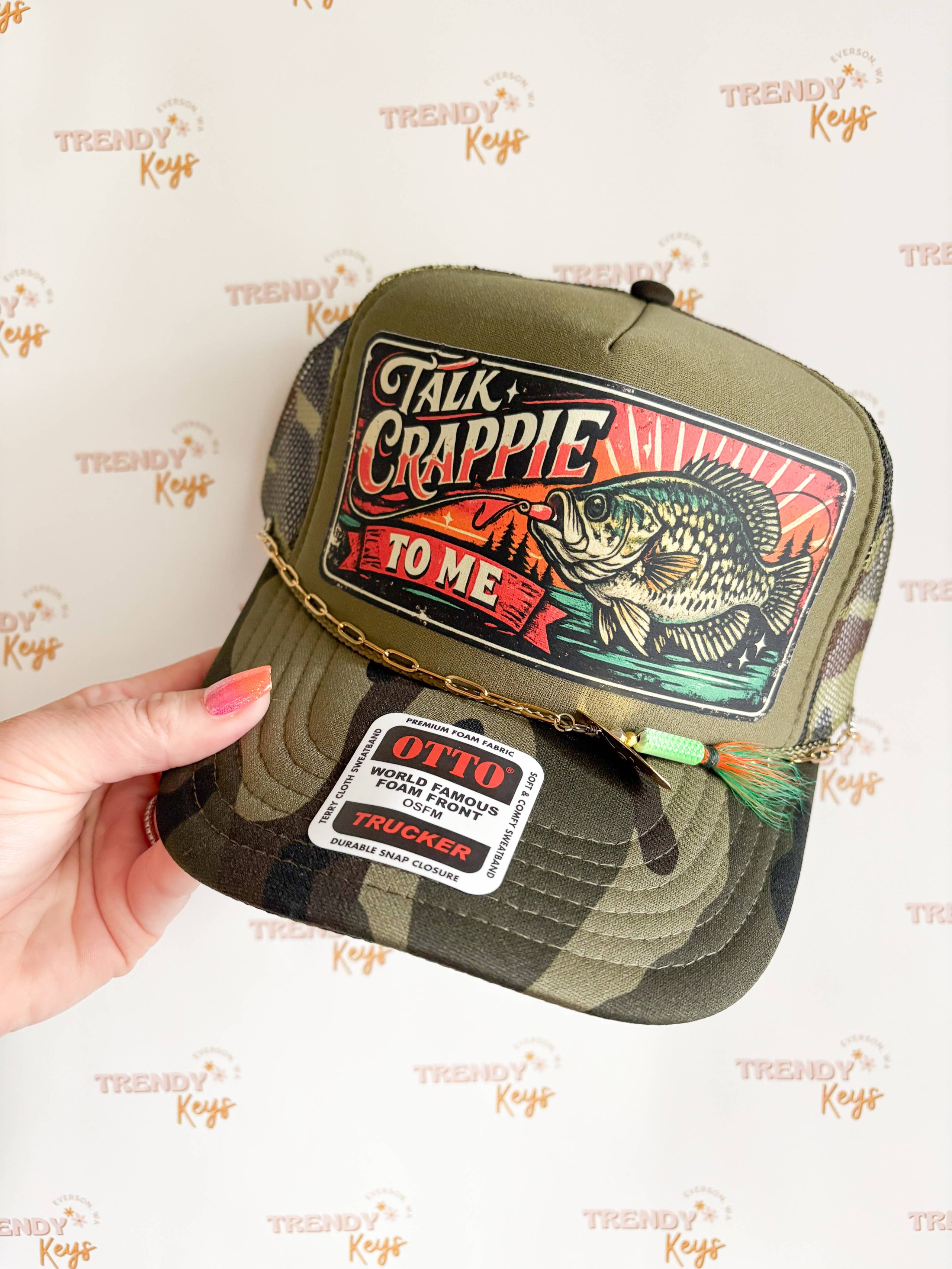 Talk Crappie To Me Trucker Hat