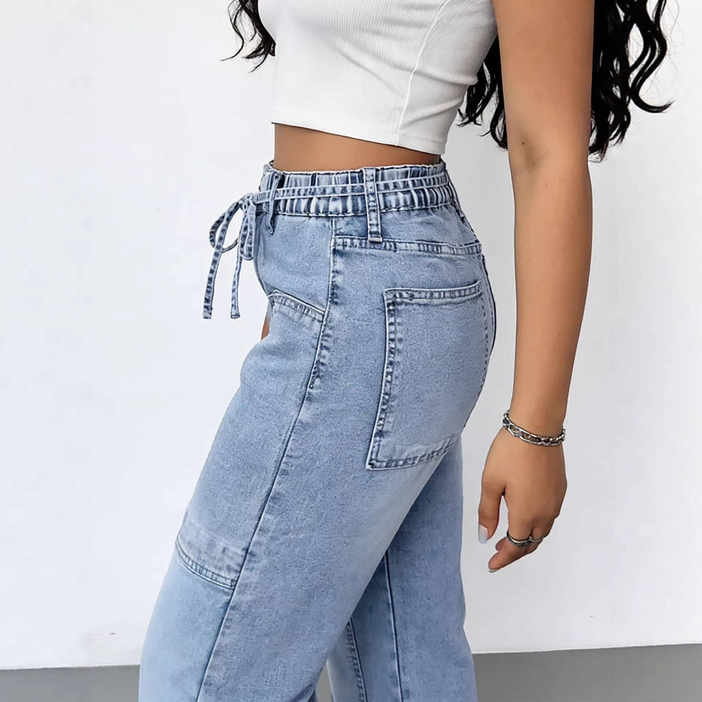 Cargo High Rise Wide Leg Jean