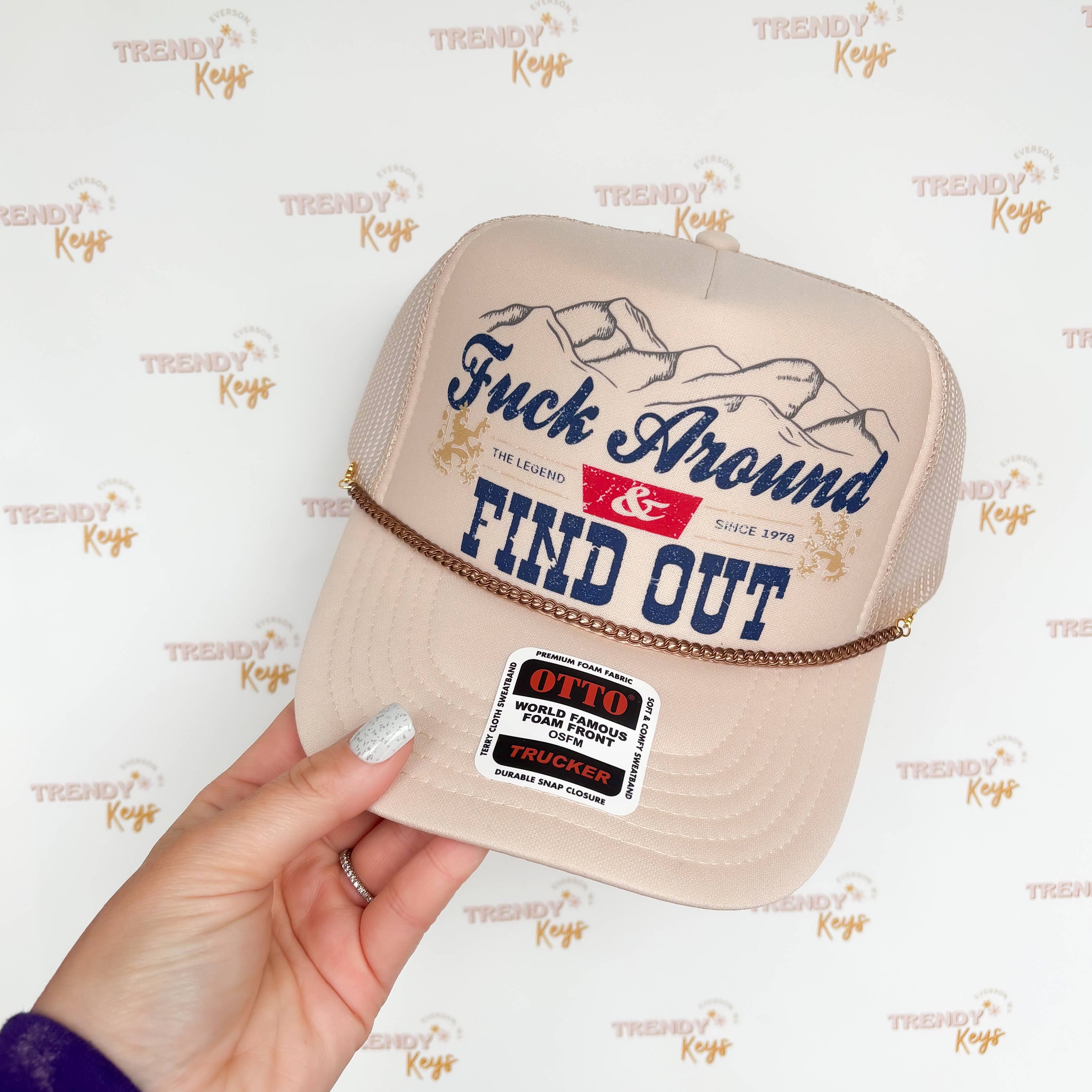FAFO Graphic Trucker Hat- NO CHAIN