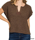Coffee V Neck Sweater