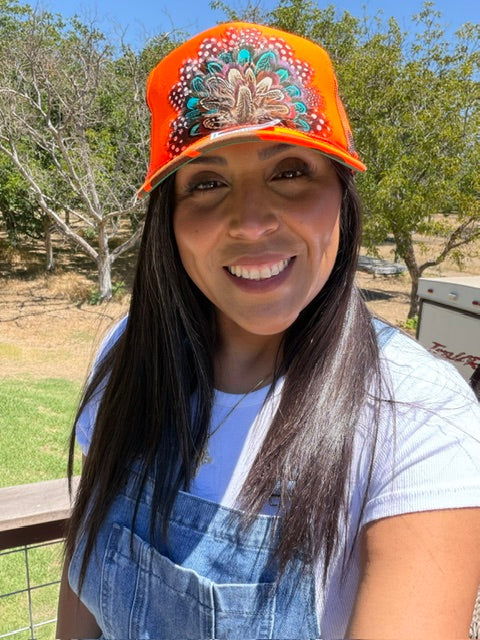 Feather Trucker Hats