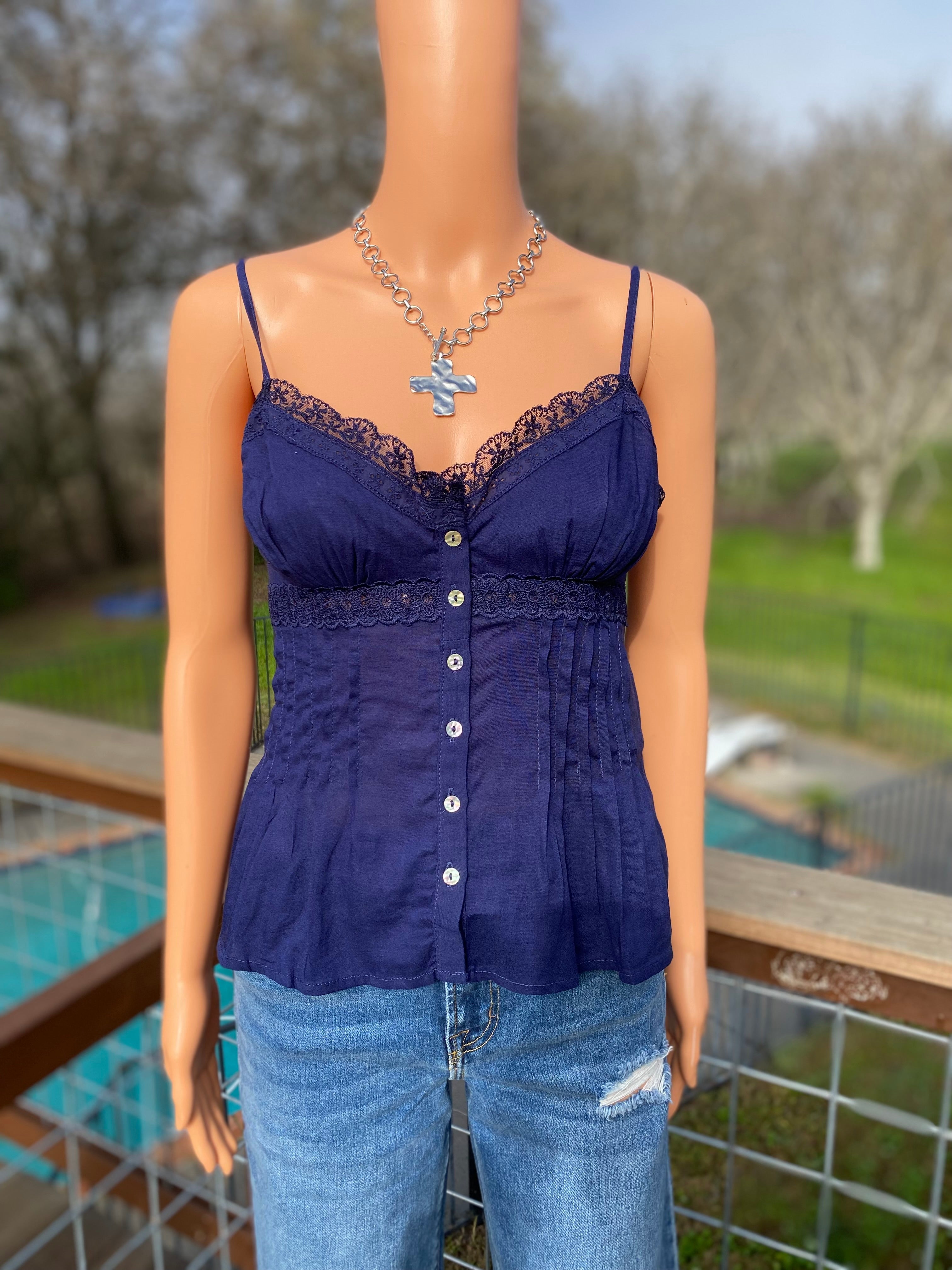 Lace Linen Top