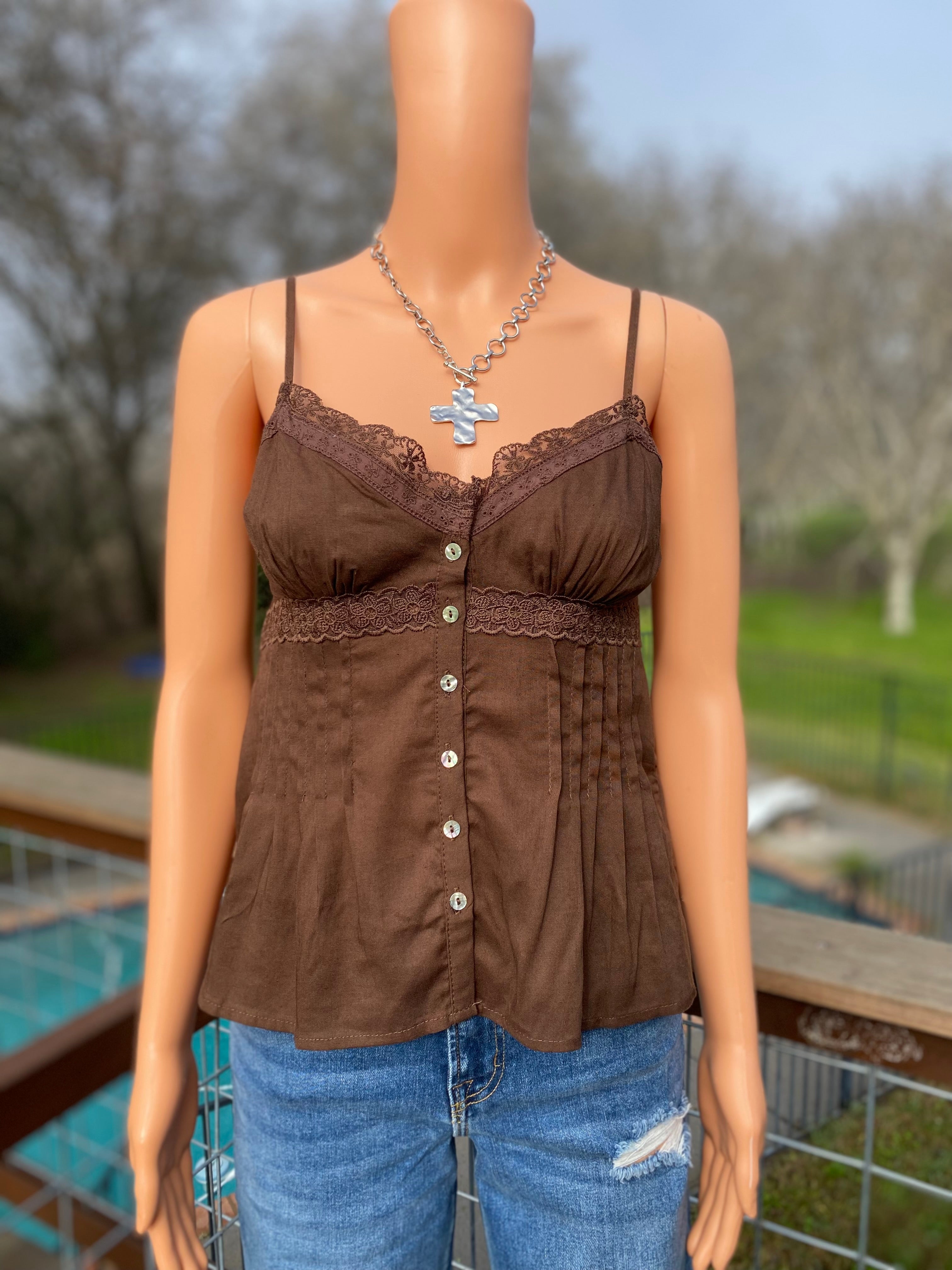 Lace Linen Top