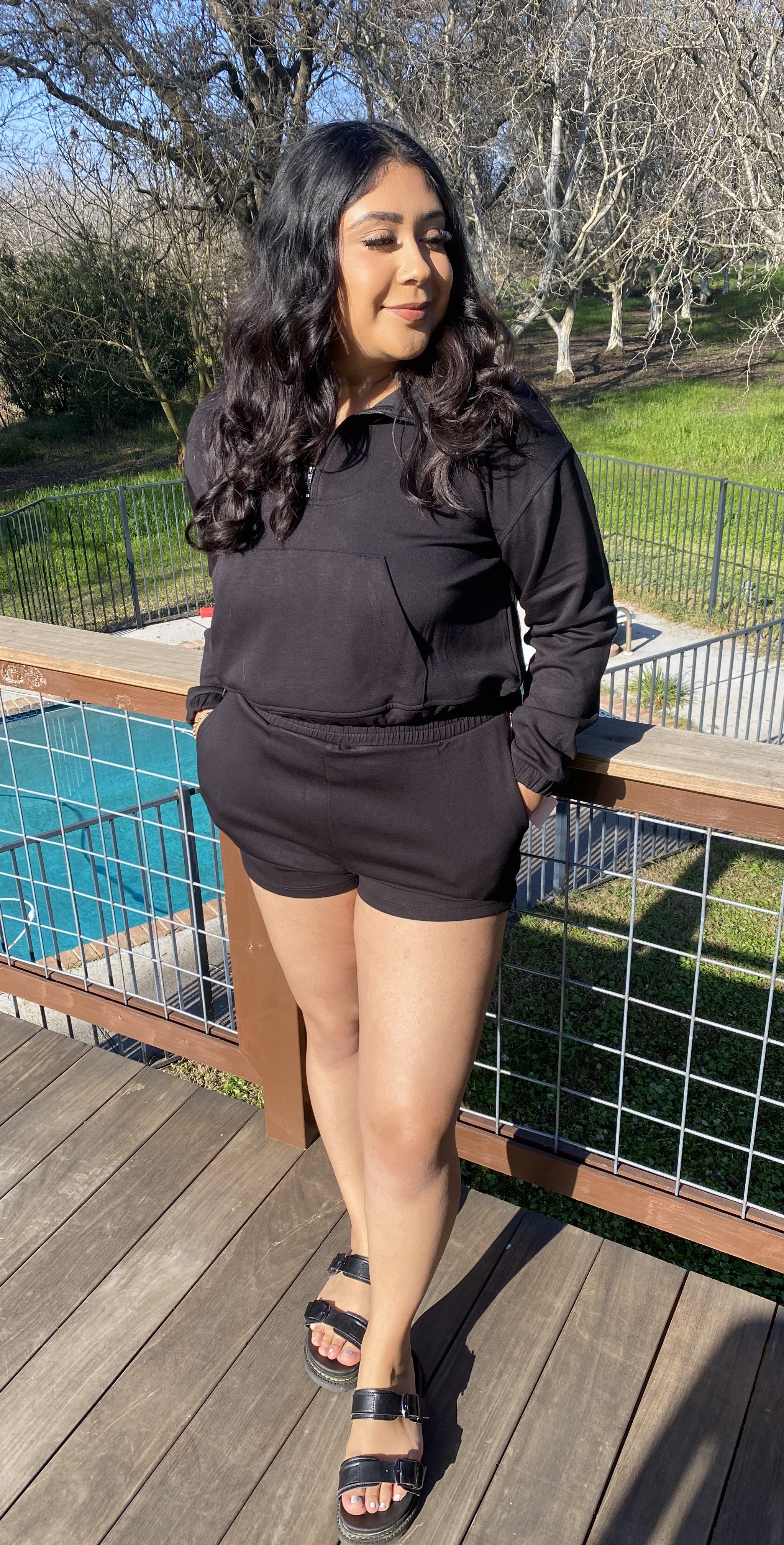 2 Piece Long Sleeve Short Set