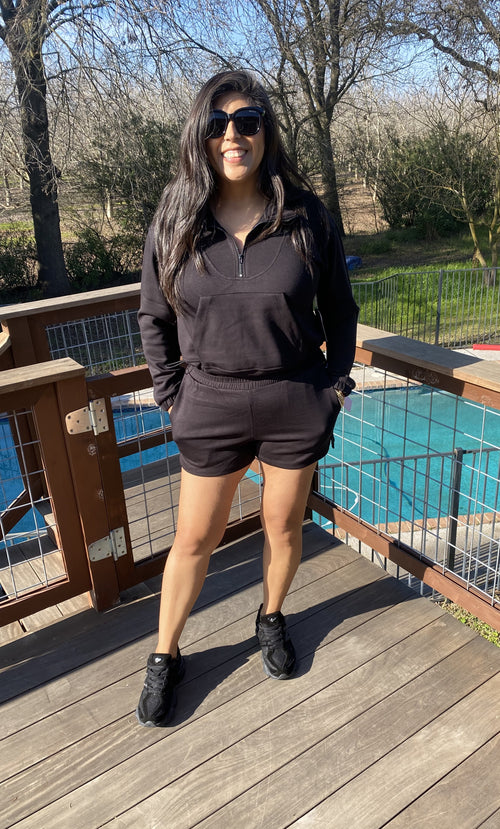 2 Piece Long Sleeve Short Set