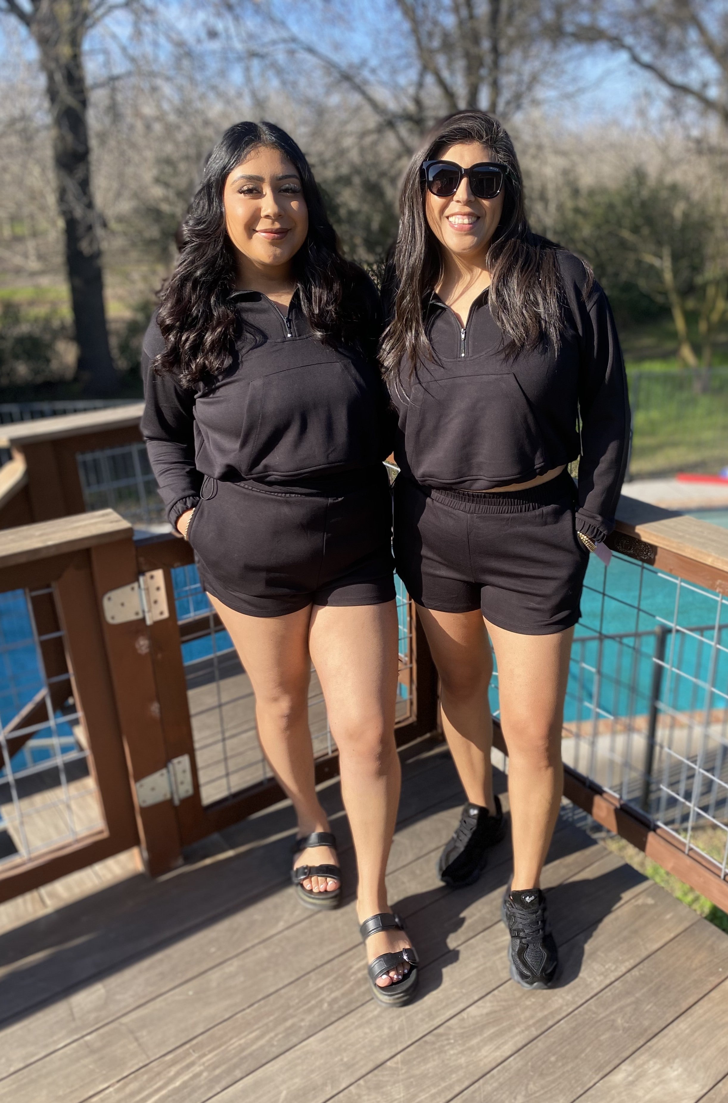 2 Piece Long Sleeve Short Set