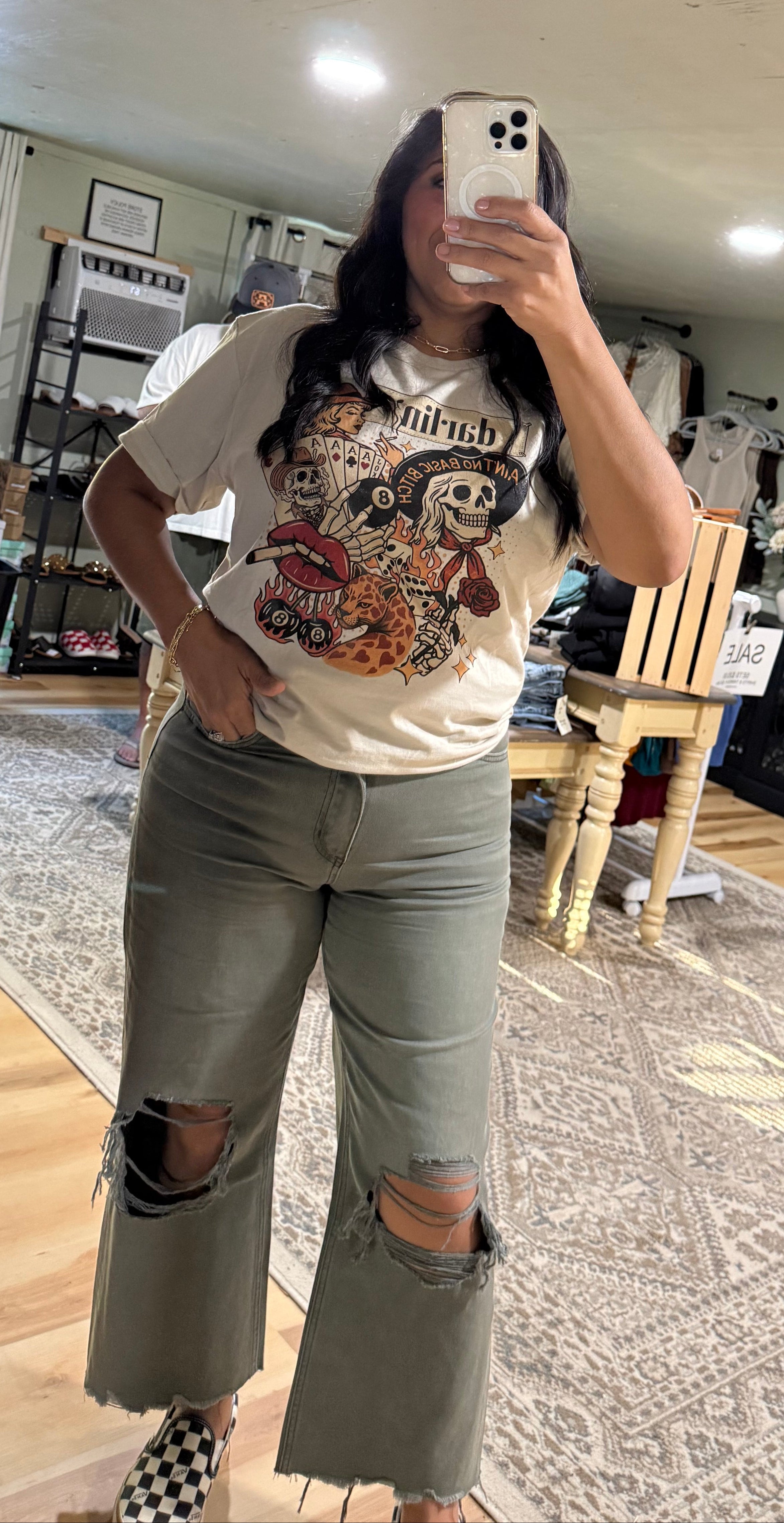 Vervet cropped distressed Jeans