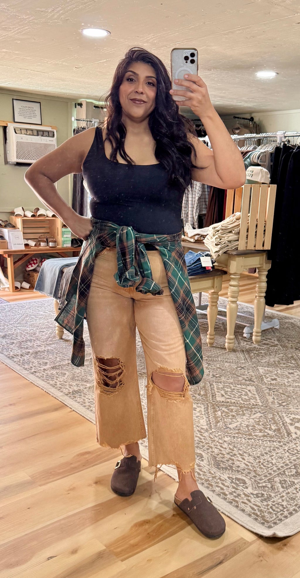Vervet cropped distressed Jeans