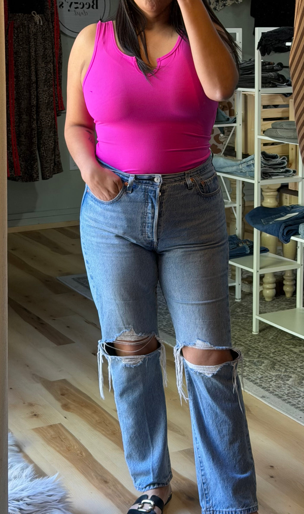 V Neck Bodysuit