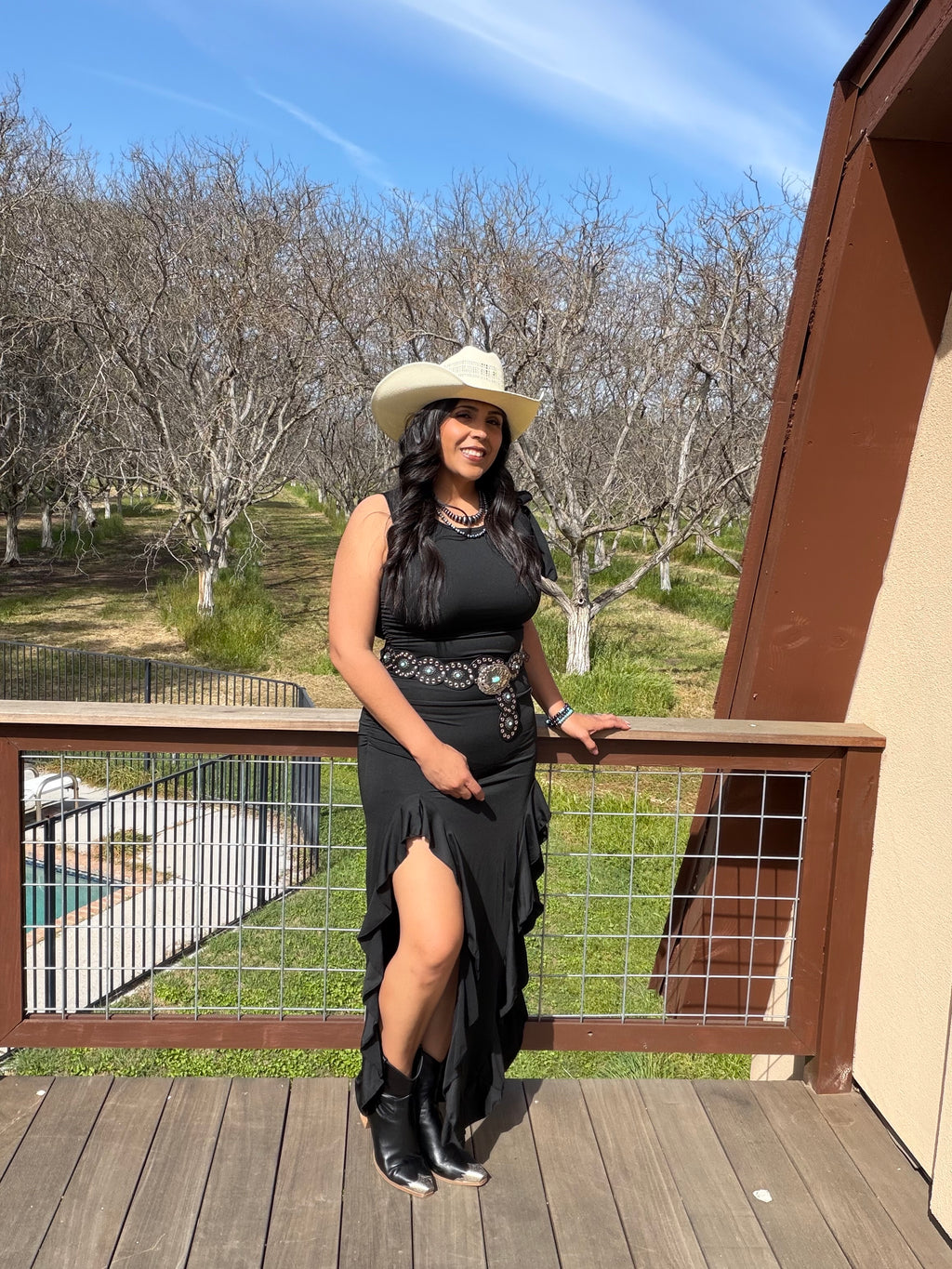 Black Slit Dress