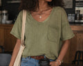 Waffle Knit Cropped Top