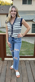 Blue Stripe Vest