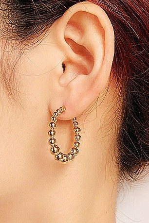 Ball Gold Earrings *Fashion*